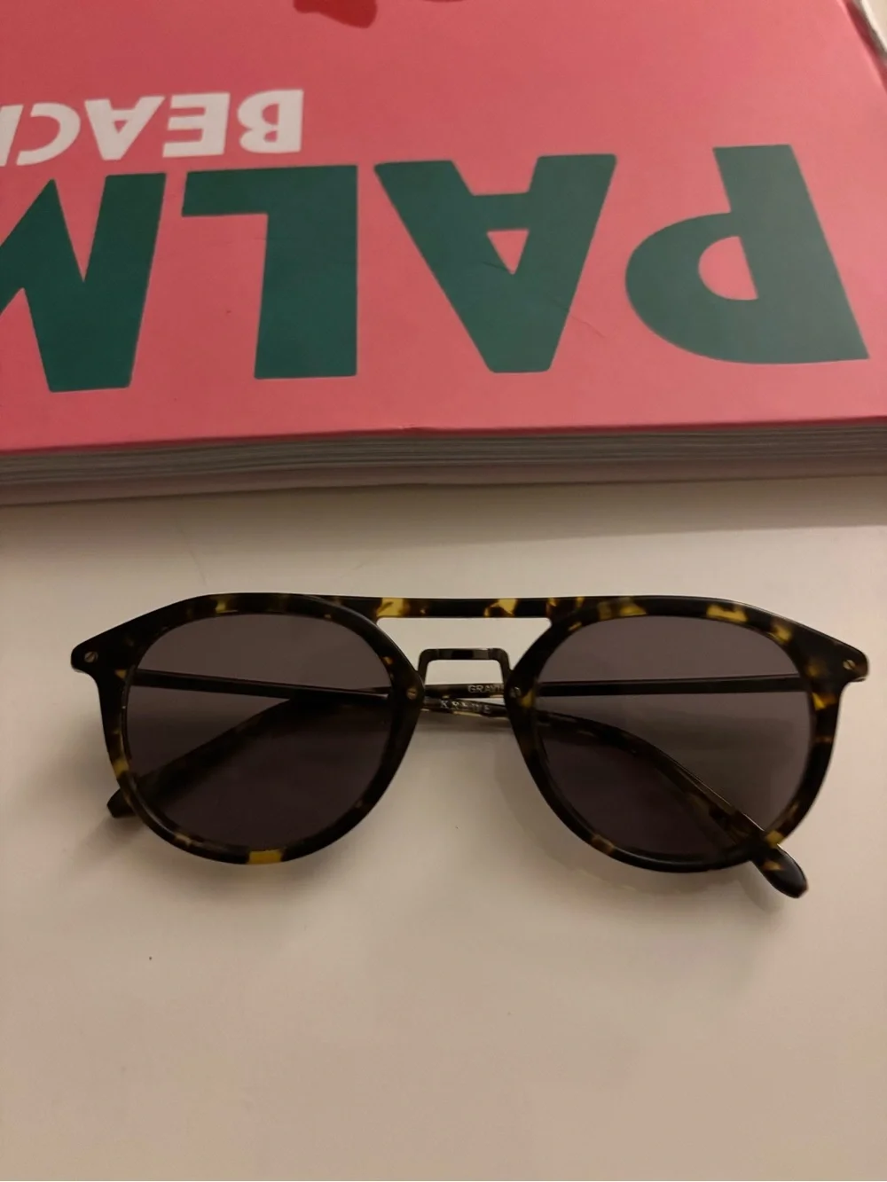 Krewe Gravier 18K Gold Aviator Sunglasses, 51mm